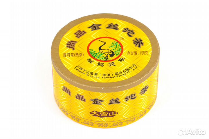 Шу пуэр гнездо «Золотая нить» (фаб. Сягуань) 100 г