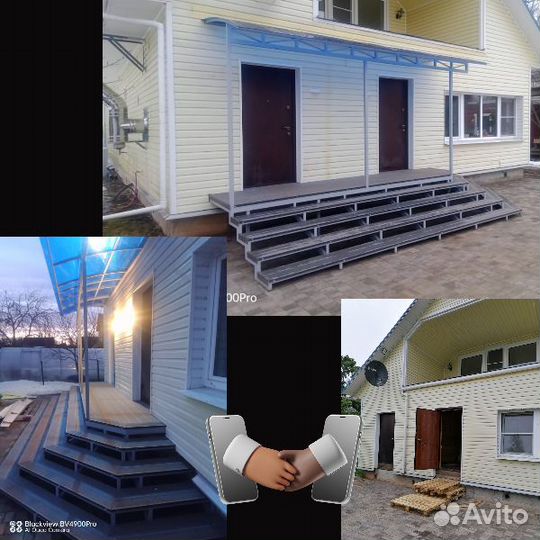 Крыльцо Уличная лестница Козырек Терраса