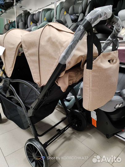 Новые коляски для двойни Lux Mom