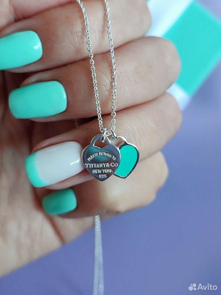 Серебряная подвеска Tiffany сердце