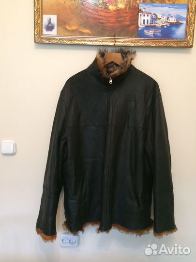 Кожаная куртка мужская