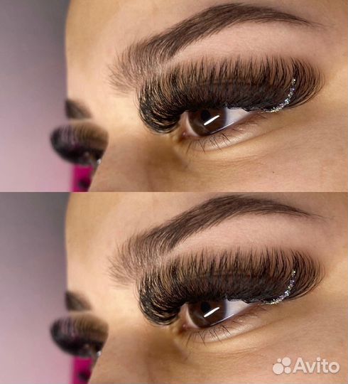 Наращивание ресниц в салоне