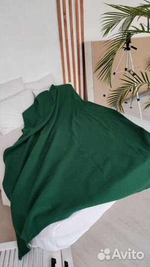 Плед розовый и зеленый