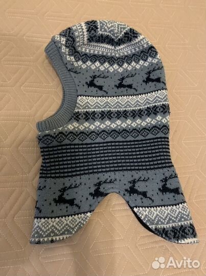 Шапка шлем зимняя шерсть/акрил р.50-52