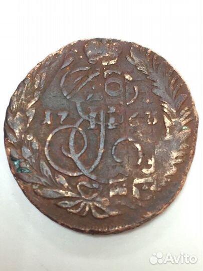 Перечекан 1763 из 4 копейки барабаны