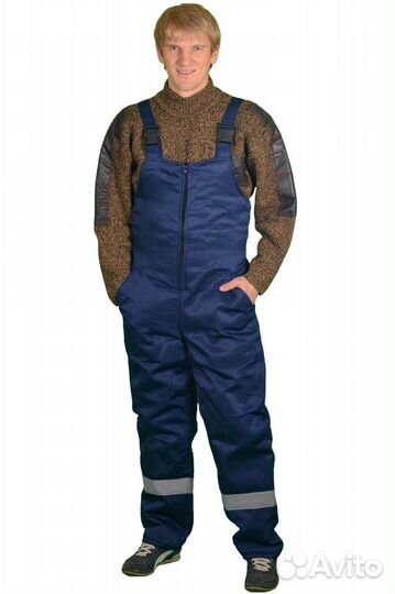 Рыбацкийполукомбинезон на вате 50- 52размер
