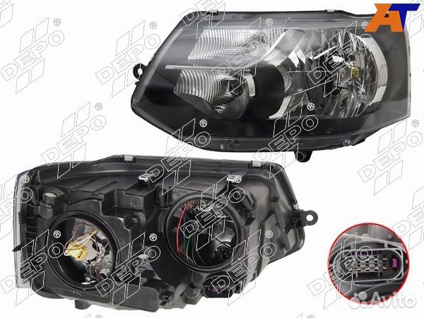 Фара VW transporter T5 03