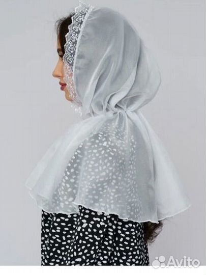 Платок на голову для цервки на крестины