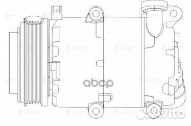 Компрессор кондиц. Luzar Ford Focus II (05)