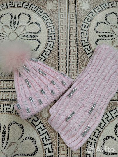 Комплект шапка и шарф италия