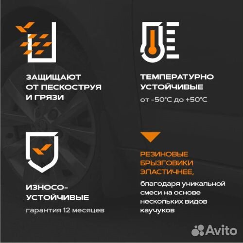 Брызговики передние Renault Logan II 2012-2018