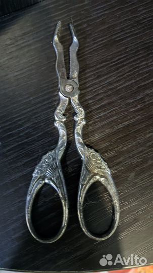 Щипцы для сахара серебрение 19 век