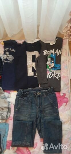 Вещи пакетом на мальчика 122 128