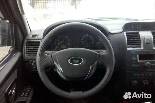 Руль УАЗ Патриот Deluxe с карбоновыми вставками