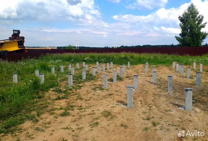 Фундамент на Жб сваях под ключ. Жб сваи