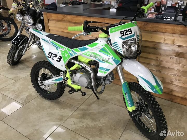 Питбайк Motoland TCX125Е зеленый