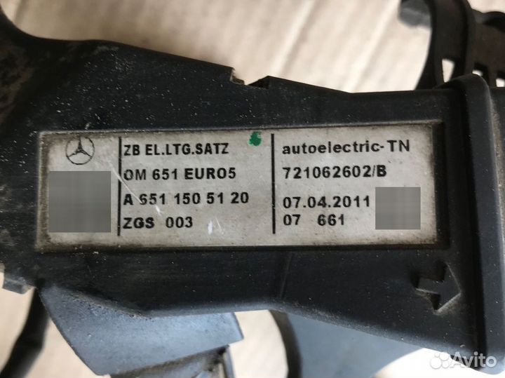 Проводка двс Mercedes OM651