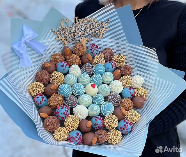 Клубника в шоколаде. Съедобные букеты