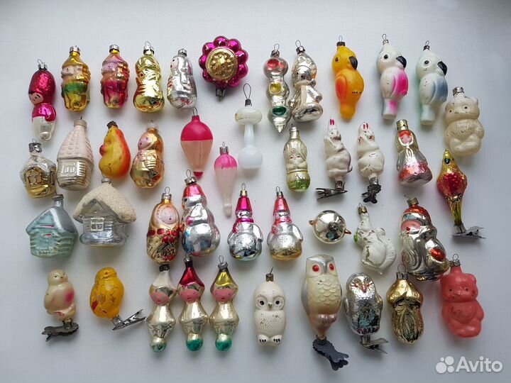 Новогодние елочные игрушки СССР. Цена за 1 штуку