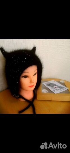 Шапка вязаная ручная работа