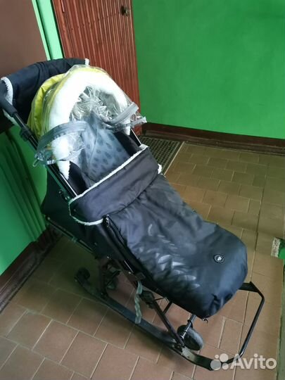 Детская коляска-санки
