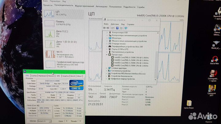 Процессор i5 2500k socket 1155