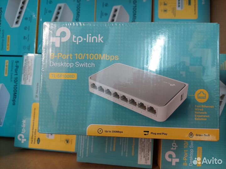 Коммутаторы D-Link 24, Tp-link 5-8, роут RB941-2nD