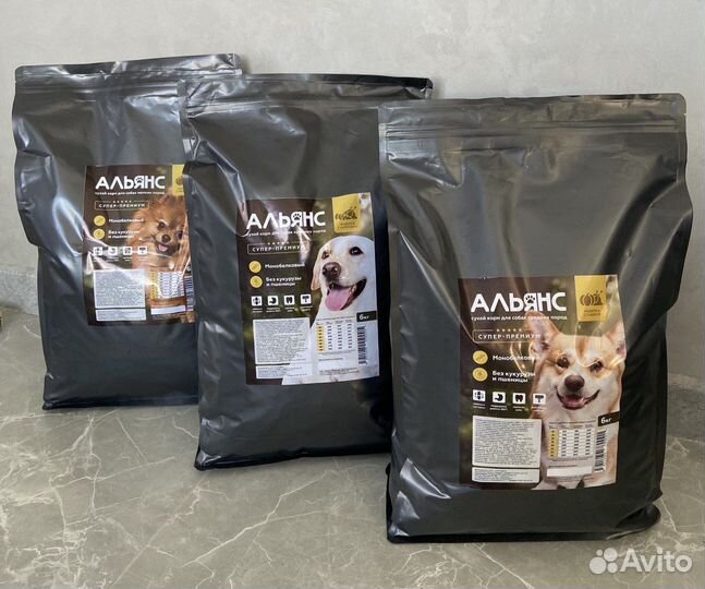 Альянс сухой корм для собак крупных пород 18 кг