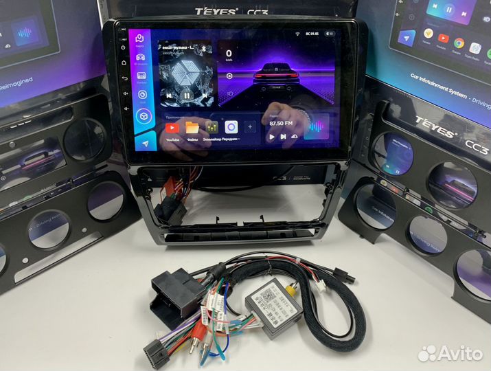Магнитола на андройде Teyes 4/64 для Skoda