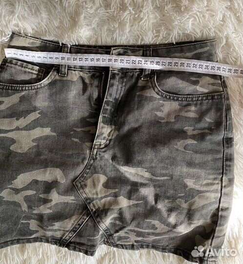 Камуфляжная юбка у2к винтажная