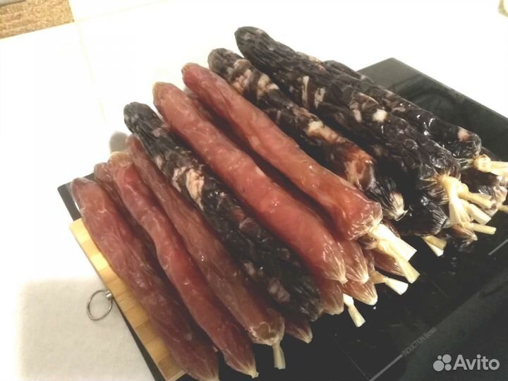 Конская колбаса казы, казылык (Халяль)