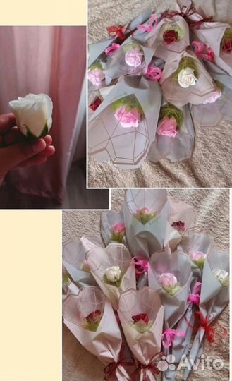 Мыльные розы на праздник