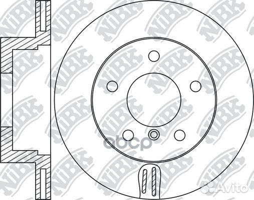 Диск тормозной передний RN1784 NiBK