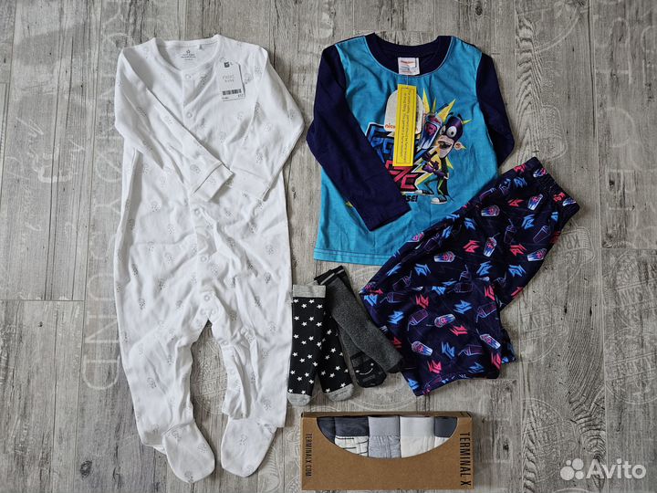 Новые брендовые вещи на мальчика пакетом 92-110