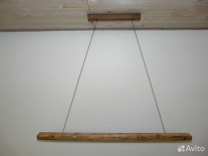 Светильник деревянный подвесной DIY