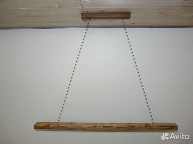 Светильник деревянный подвесной DIY