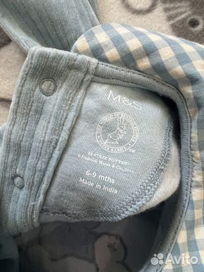 Брендовые слипы на девочку 6-9 месяцев
