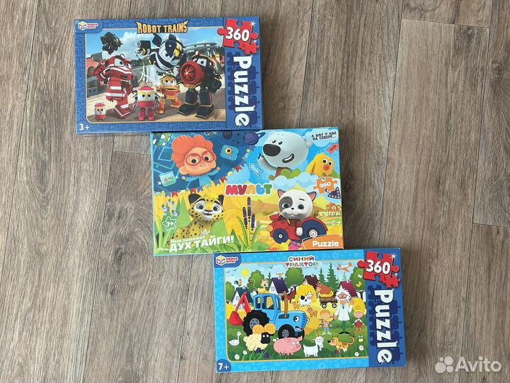 Новые Пазлы 3+ 7+