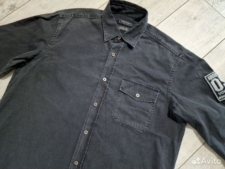 Джинсовая рубашка р.50 Европа мужская
