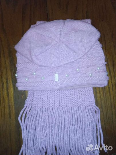 Комплект шапка и шарф женский