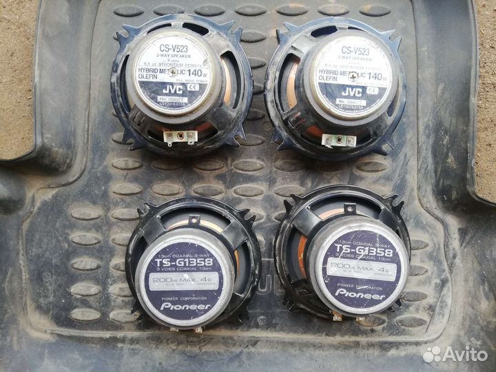 Динамики 13 см pioneer jvc