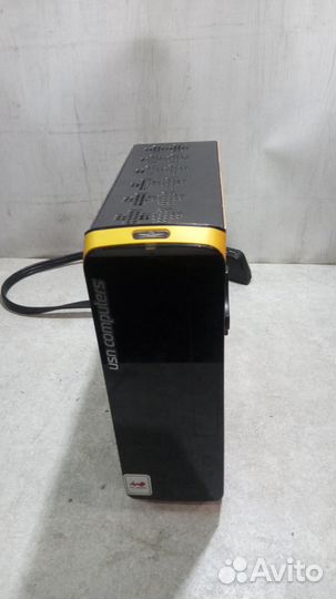 Корпус Inwin оранжевый с черным, без блока питания