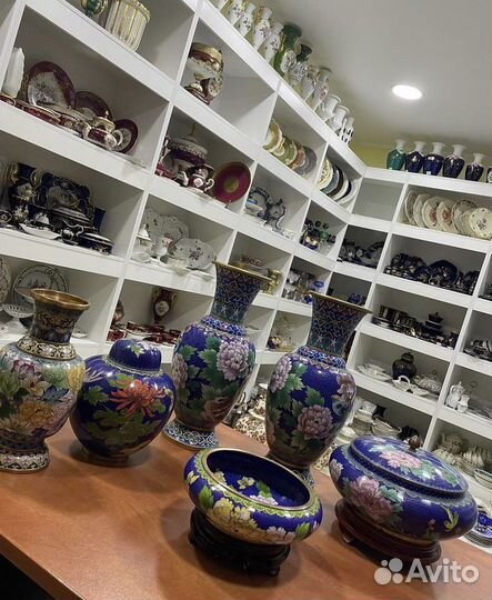 Вазы клуазоне сиаринные