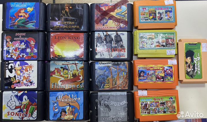 Катриджи 8bit (dendi) 16bit (sega) обновлено 12.06