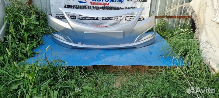 Бампер передний Hyundai Solaris 14-2017г