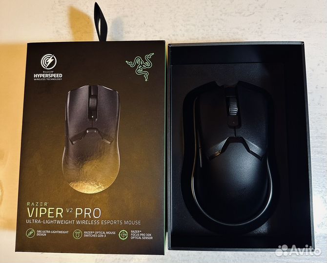 Игровая мышь Razer viper v2 pro+8k донгл(приемник)