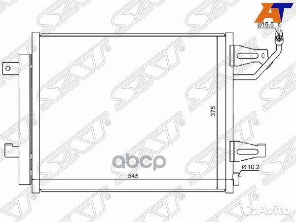 Радиатор кондиционера Mitsubishi Colt 02-12 / Colt