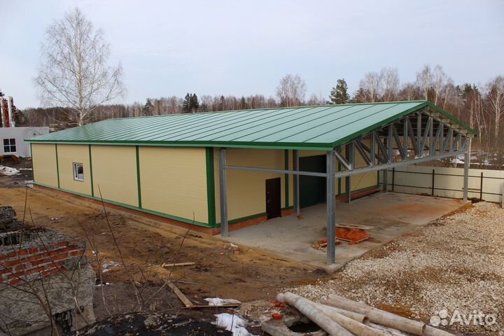 Быстровозводимые ангары из сэндвич панелей