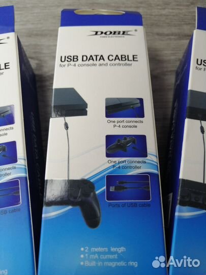 Кабель micro usb для PS4 Dobe