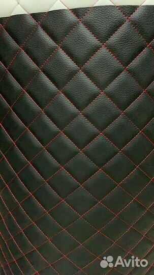 Стёганная экокожа квадрат опт стёжка